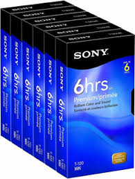 CINTA DE VIDEO, SONY, T-120 EDE