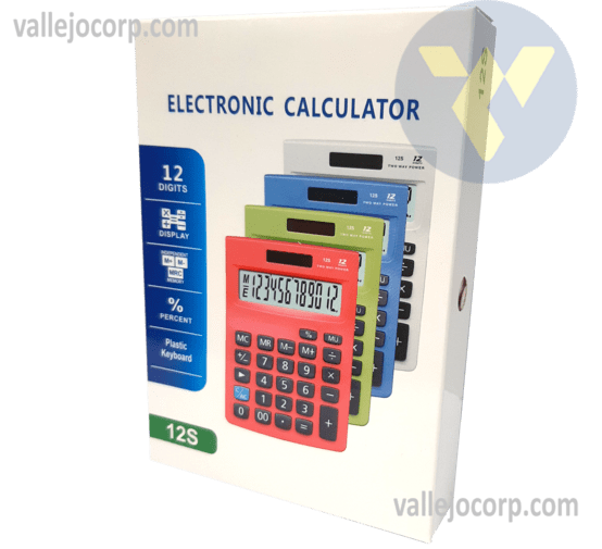 CALCULADORA, S/M, 12S COLORES